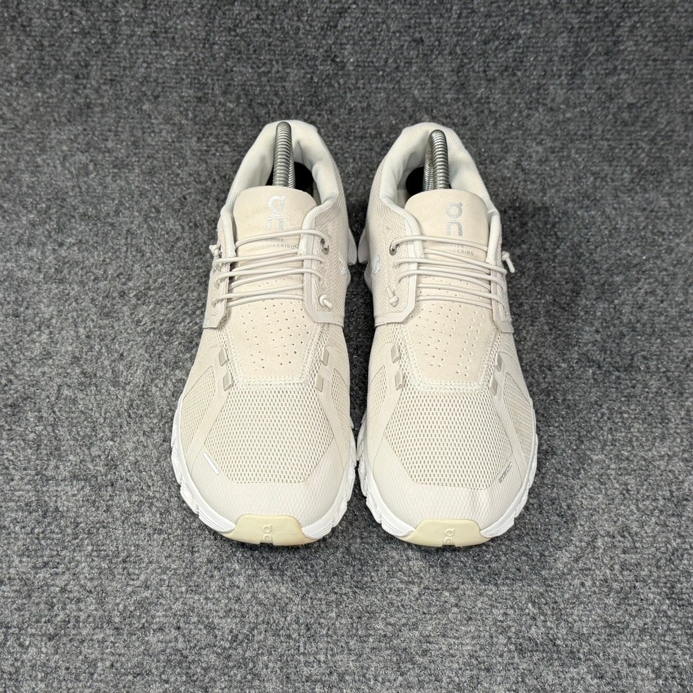 On Running Cloud 5 Shoes Women's 9.5 Pearl White Cream Athletic Training Sneaker - Picture 3 of 12